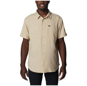 Columbia Sportswear Columbia Silver Ridge Utility SS Shirt Mens, Ancient Fossil