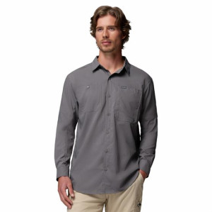 Columbia Sportswear Columbia Silver Ridge Utility II LS Shirt Mens, City Grey Str. 40