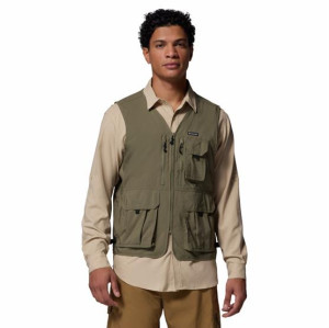 Columbia Sportswear Columbia Mens Silver Ridge Utility Vest, Stone Green
