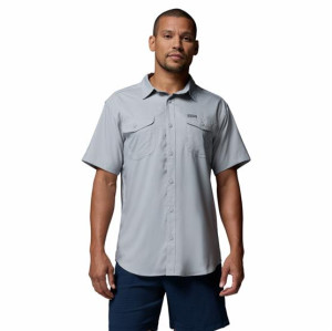 Columbia Sportswear Columbia Utilizer II Solid Short Sleeve Shirt Mens, Columbia Grey