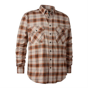 Deerhunter Mens Louis Shirt, Orange Check 39 / 40