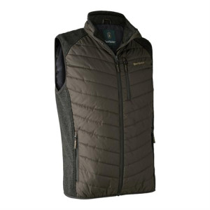 Deerhunter Mens Moor Padded Waistcoat with knit, Timber M