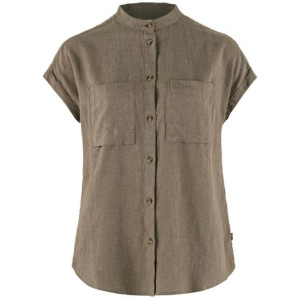 Fjällräven Övik Hemp Shirt S/S Womens, Suede Brown 44,5