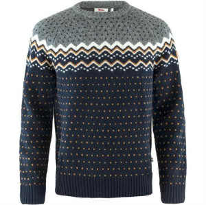 Fjällräven Övik Knit Sweater Mens, Dark Navy S