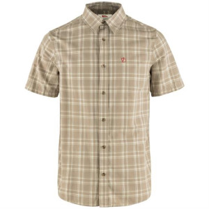 Fjällräven Övik Lite Shirt S/S Mens, Fossil / Chalk Rose L