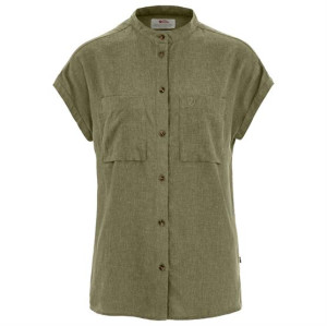 Fjällräven Övik Hemp Shirt SS Womens, Green S/M