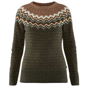 Fjällräven Övik Knit Sweater Womens, Deep Forest M