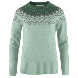 Fjällräven Övik Knit Sweater Womens, Misty Green / Deep Patina XL