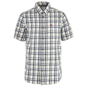 Fjällräven Övik Lite Shirt SS Mens, Chalk White / Dark Navy XL