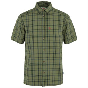 Fjällräven Övik Lite Shirt SS Mens, Green / Dark Navy Str. 50