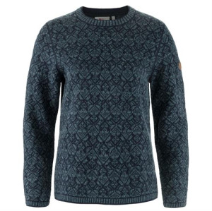Fjällräven Snow Round Neck Sweater Womens, Dark Navy L