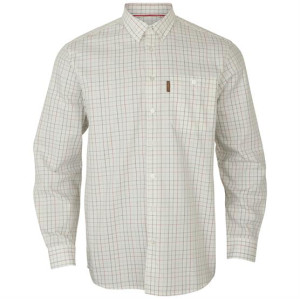 Härkila Allerston L/S Shirt Mens, Bloodstone Red / White 4XL