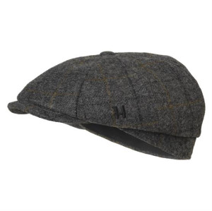 Härkila Benmore Baker Boy Cap, Charcoal Grey Str. 56