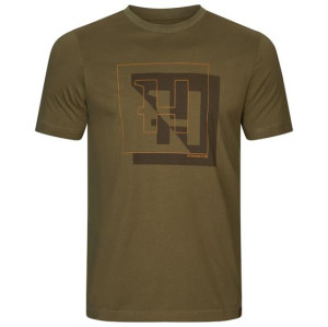 Härkila H-Logo S/S T-Shirt Mens, Dark Olive L