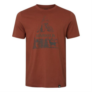 Härkila Nature S/S T-Shirt Mens, Autumn Orange XL
