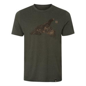Härkila Topp S/S T-Shirt Mens, Forest Night Grouse 3XL