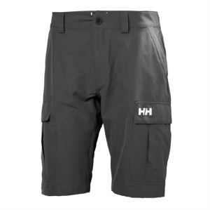 Helly Hansen Mens QD Cargo Shorts 11", Ebony Str. 28