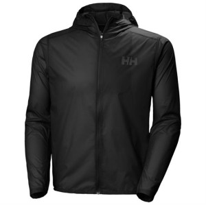 Helly Hansen Mens Trail Windbreaker Jacket, Black L