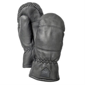 Hestra Leather Box - Mitt, Black Str. 7