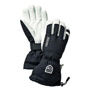 Hestra Army Leather Heli Ski - 5 Finger, Black Str. 9