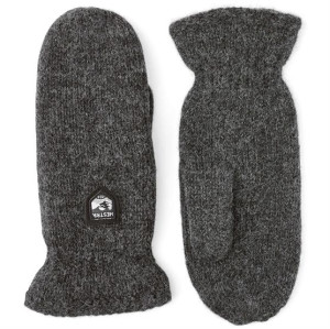 Hestra Basic Wool Mitt, Charcoal Str. 11