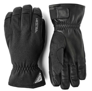 Hestra Powder Short - 5 Finger, Black Str. 8