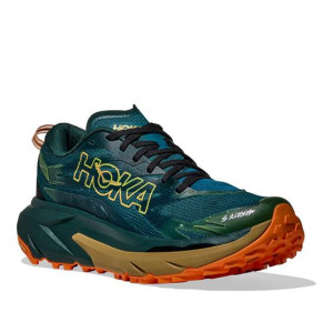 Hoka Mens Mafate 5, Tidal Wave / Mustard Seed 46