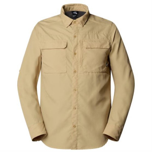 The North Face Mens L/S Sequoia Shirt, Khaki Stone / NPF M