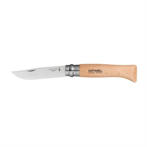 Opinel No8 Stainless Steel 8,5 cm - Bøg M/L