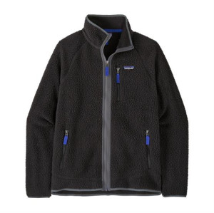 Patagonia Mens Retro Pile Jacket, Black / Forge Grey L