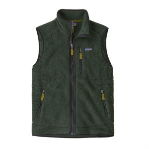 Patagonia Mens Retro Pile Vest, Old Growth Green S