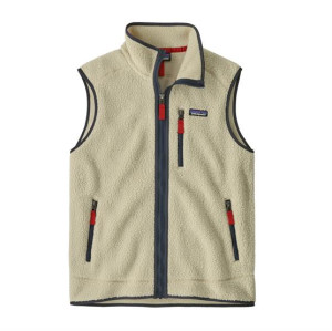 Patagonia Mens Retro Pile Vest, Pelican / Smolder Blue S