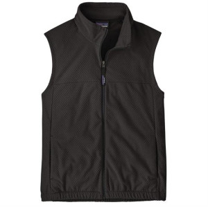 Patagonia Mens Textured Fleece Vest, Black L
