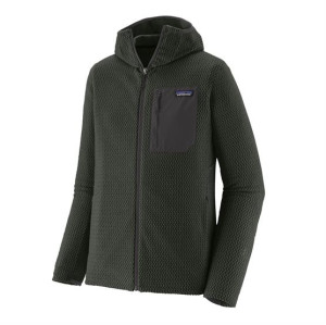 Patagonia Mens R1 Air Full-Zip Hoody, Old Growth Green M
