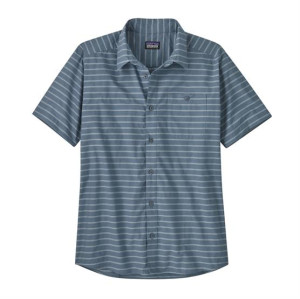 Patagonia Mens Go To Shirt, Boardwalk Stripe / Utility Blue XXL