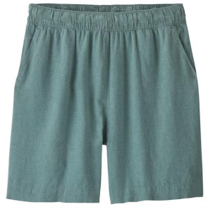 Patagonia Womens Garden Island Long Shorts - 6 in, Whole Weave / Blue Sage L