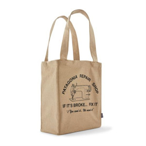 Patagonia Recycled Market Tote, Repair Shop / Classic Tan S