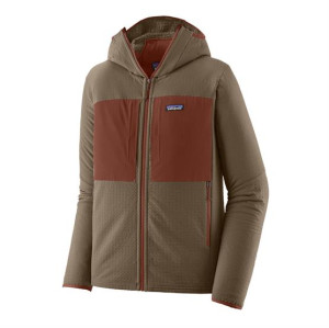 Patagonia Mens R2 TechFace Hoody, Marlow Brown S