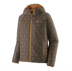 Patagonia Mens Nano Puff Fitz Roy Trout Hoody, Otter Brown S