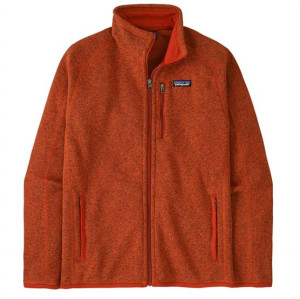 Patagonia Mens Better Sweater Jacket, Coal Orange XL