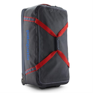Patagonia Black Hole Wheeled Duffel 100L, Smolder Blue / Red
