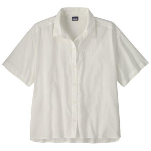 Patagonia Womens LW A/C Shirt, Windowpane Dobby / White S