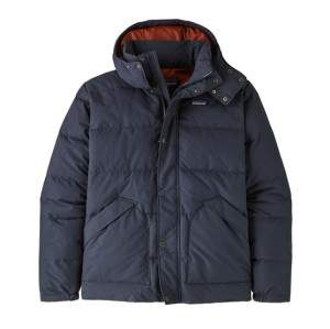 Patagonia Mens Downdrift Jacket, Smolder Blue / Burnished Red 80 gram