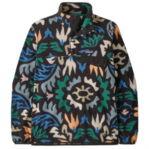 Patagonia Mens LW Synch Snap T P/O, Kaleido Black M