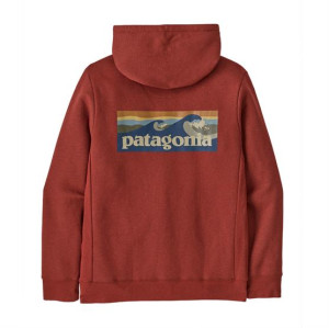 Patagonia Mens Boardshort Logo Uprisal Hoody, Rusty Red XS