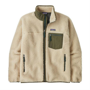 Patagonia Mens Classic Retro-X Jacket, Dark Natural / Basin Green XS