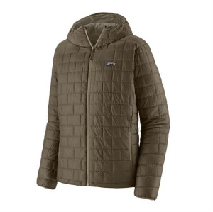 Patagonia Mens Nano Puff Fitz Roy Trout Hoody, Basin Green