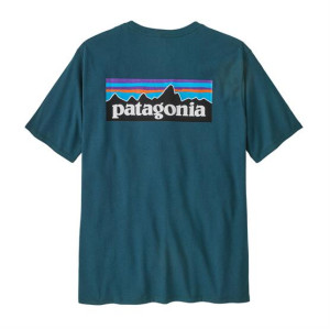 Patagonia Mens P-6 Logo Responsibili-Tee, Glacial Blue XXL