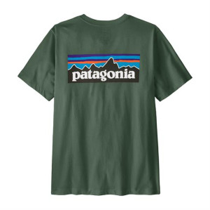 Patagonia Mens P-6 Logo T-Shirt, Canopy Green