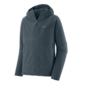 Patagonia Mens R1 TechFace Fitz Roy Trout Hoody, Summit Blue M
